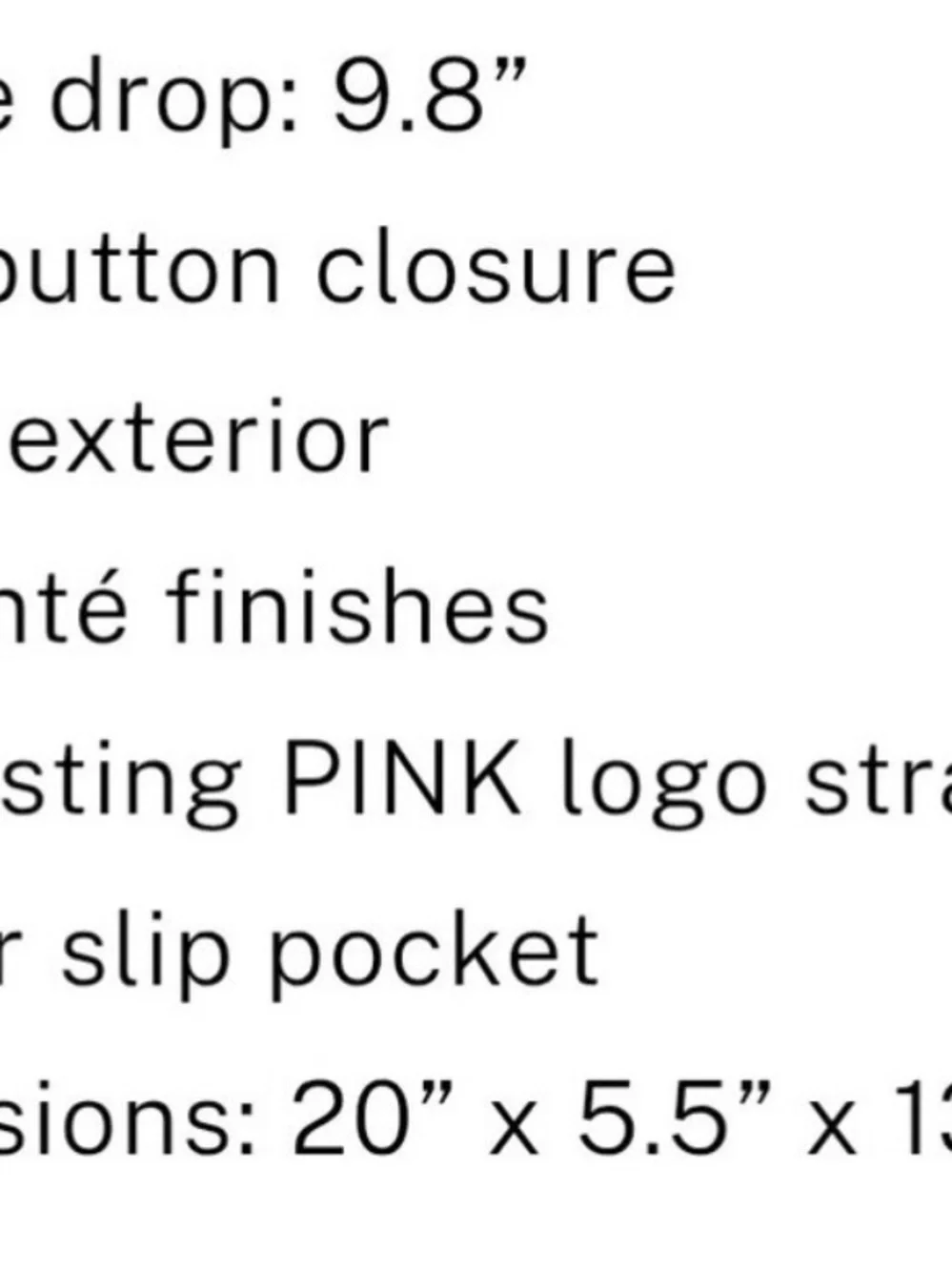 Victoria's Secret PINK Diamanté Tote Bag